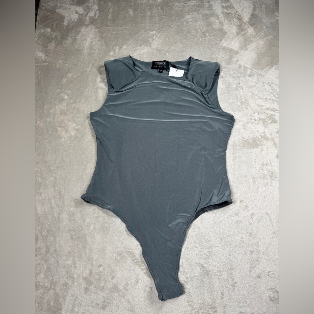 Outrageous Future Grey Sleeveless Snap Button Bodysuit US Size 10